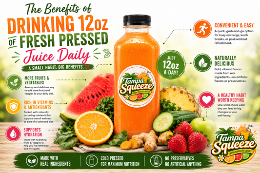 Why Drinking 12oz of Fresh-Pressed Juice Every Day Can Be a Great Addition to Your Routine
