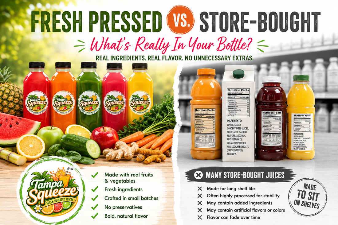 Fresh Pressed vs. Store-Bought Juice: Why Choosing No Preservatives Matters